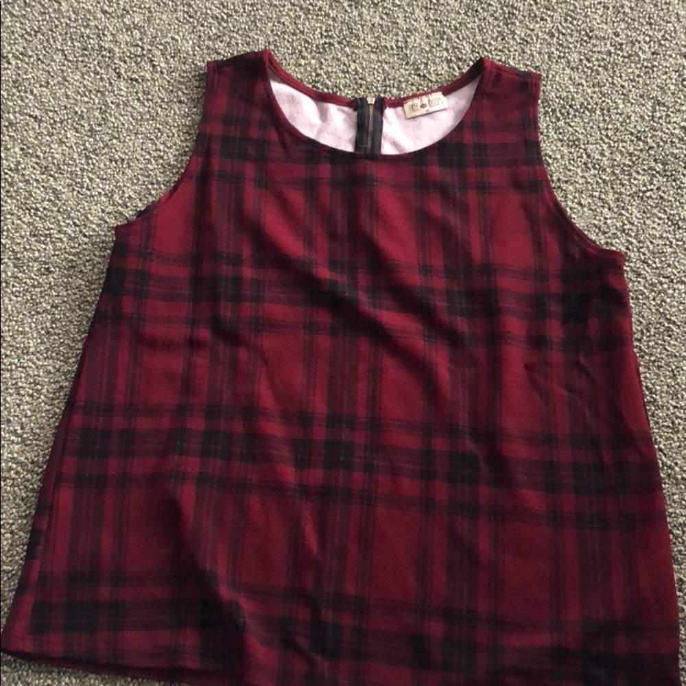 Plaid tank top